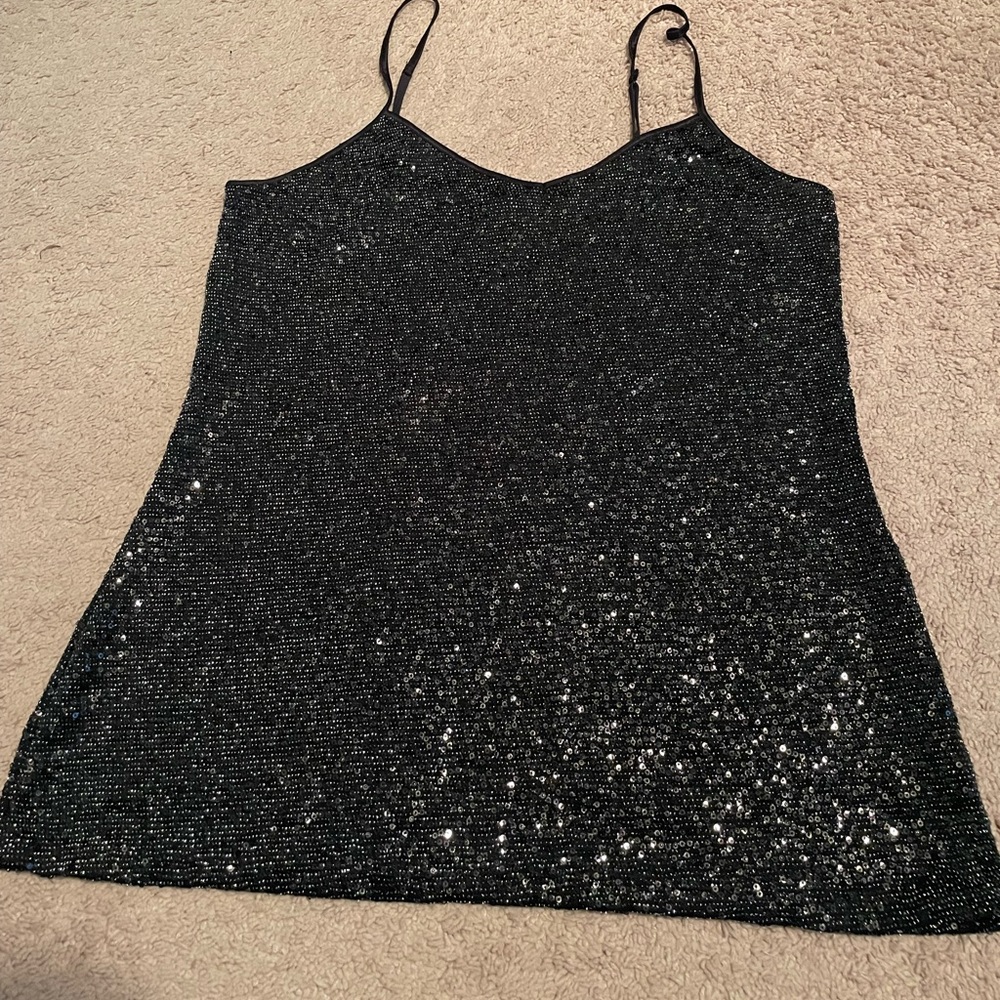 Express Shimmer Cami in Black